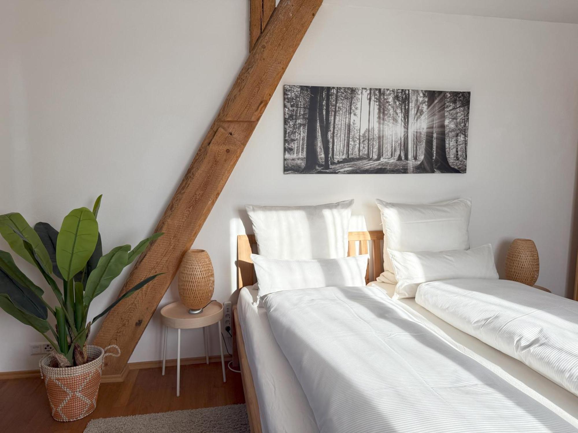 Fe Wo Brunnen - 120 Qm - Ruhige Lage - Viel Natur- Komfortabel - Grosser Balkon Und Garten 梅明根 外观 照片